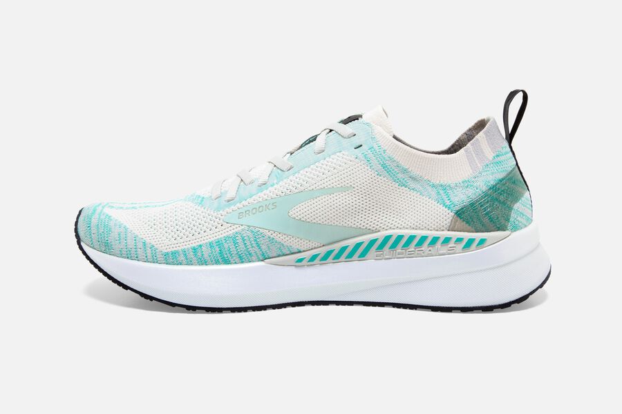 Brooks Israel Bedlam 3 Road Running Shoes Womens - White/Turquoise - LFN-540172